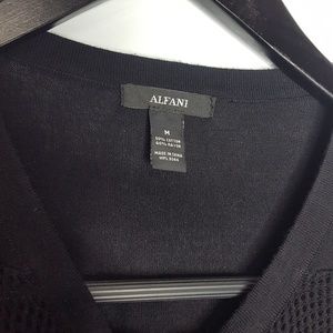 Alfani Sweaters - Black Alfani Mesh Net Sweater Size Medium Alfani Sweaters - Black Alfani Mesh Net Sweater Size Medium